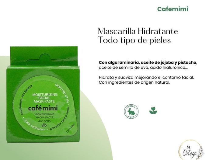 Mascarilla facial Hidratante -15ml