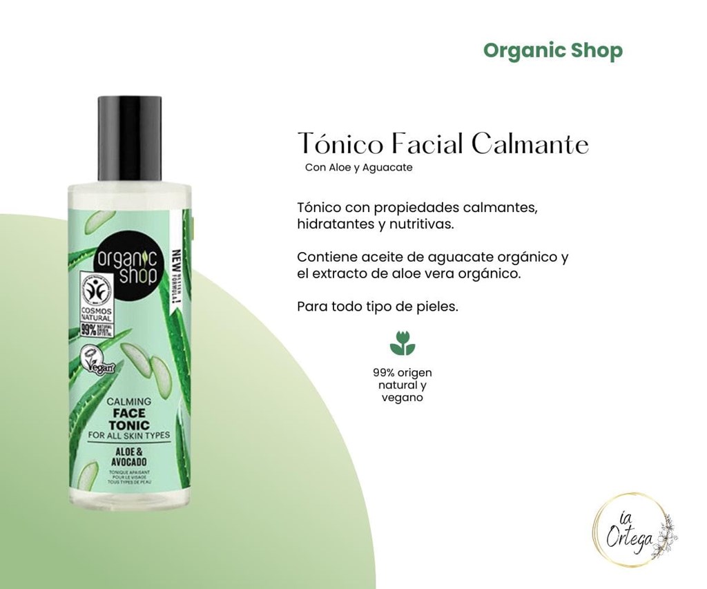 Foto 1 Tónico Facial Calmante Organic Shop - 150 ml